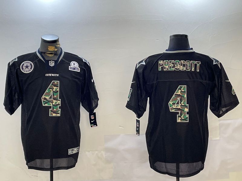 Men Dallas Cowboys #4 Prescott Black Come 2024 Nike Limited NFL Jersey style 4->dallas cowboys->NFL Jersey